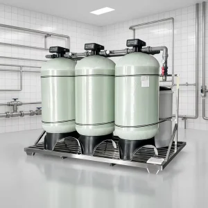 Fully Automatic Water Softener Filter Equipment with Engine, Scale Removal, 1000L/Hour Capacity