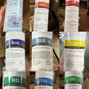 GAC PP BIO RO UF T33 ELE Resin Filter Set Full Replacement Kit for Household RV Reverse Osmosis Systems