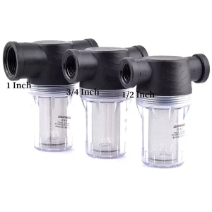 Garden Irrigation Water Filter 1/2″, 3/4″, 1″ PVC Water Pump and Household Pipe Strainer