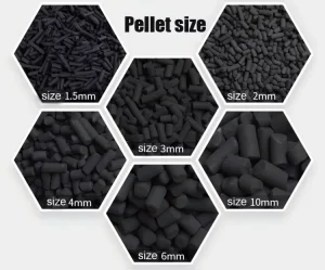 Gas Phase Adsorption Activated Carbon 8mm Coal Based Activated Carbon Pellets for Industrial Air Filter