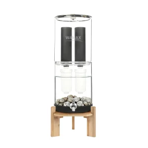 Glass 13L 3.4 Gallon Gravity Water Filter System with Medical Stone Countertop