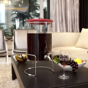 Glass Beverage Dispenser with Faucet Leak-Proof Multi-Capacity