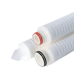 Glass Fiber Pleated Membrane Filter Element for Liquid Filtration 1-100 Micron Rating 60x230mm