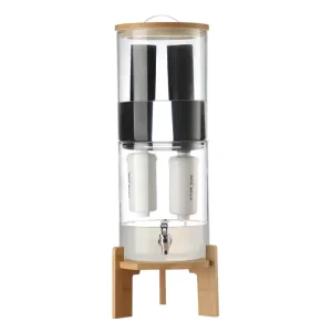 Glass Gravity Filtration Water System for Countertop Household Camping and Travel