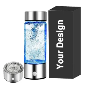 Glass Hydrogen Water Bottle with H2 Generator