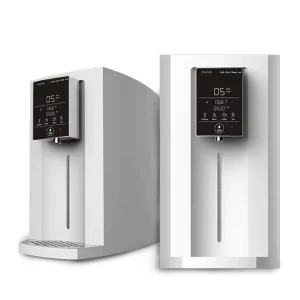 Glass Panel Plumbed Hot Cold 75GPD RO Electric Smart Faucet Countertop Water Dispenser Household