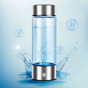Glass Stainless Steel Black Alkaline 450Ml Hydrogen Rich Water Cup Hydrogen Rich Water Bottle