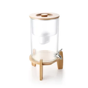 Glass Water Filter Dispenser Countertop Filter System Alkaline Water Purifier Pitcher High pH Drinking Water Filtration
