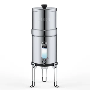 Globalhot Selling Stainless Steel Water Purifier with Water Level Window 2.25 Gallons Countertop Water Filter