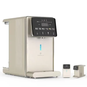 Gold RO Hot and Cold Water Purifier Machine Electric Hydrogen Rich and Alkaline Water Dispenser