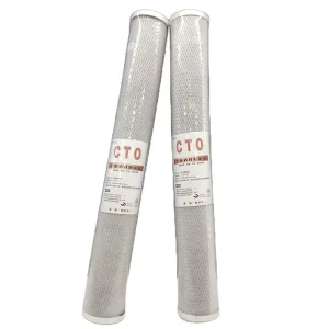 Good grade 20 inch CTO Activated Carbon Block RO Replace High Flow Scale Inhibitr Water Purifier Water Filter Cartridge