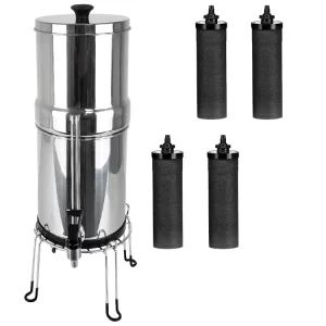 Gravity-Fed Water Filtration System and Dispenser for Outdoor Use