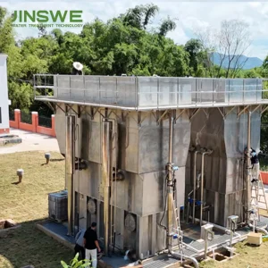 Gravity-Type Integrated Water Purification Equipment for Filtering Silt Algae and Other Impurities from Lake Water