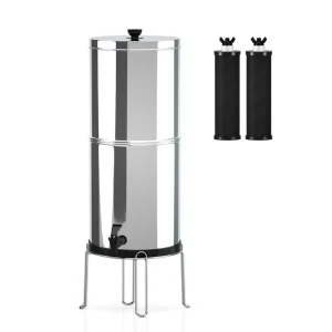 Gravity Water Filter System Filtration Bucket with Stand for Home, Outdoor, Camping, Hiking, and Emergency Use