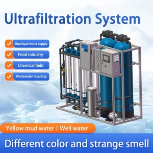 Groundwater Use 25360 Gal day Ultrafiltration UF Water Purification Machine State of the Art Water Treatment PLC Core Machinery
