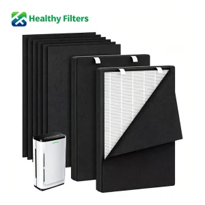 H14 True HEPA Replacement Filter Set 2 HEPA 8 Activated Carbon Air Purifier Cartridge Compatible with HEAPETS P339