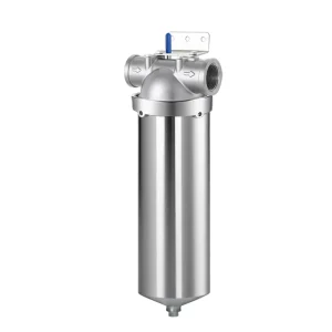 HL-10C 10 Inch Stainless Steel Manual 50 Micron 75 GPD Single Filter Cartridge Purifier Machine Water Filter Housing