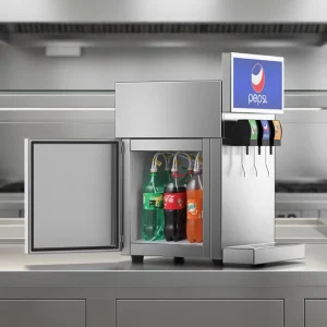 HN QDMECH Commercial Grade 3 Valves Fast Cooling Restaurant Cafe Bar Cold Drink Dispenser Soda Dispenser Coke Machine