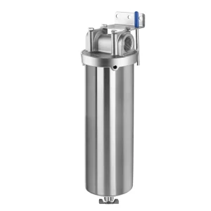 HONG HUI HN 10A NSF Certified 10 Inch Stainless Steel Manual Water Purifier Housing Filter Household Use 50 Micron Filtration