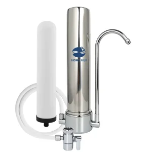 HONG HUI QY 10F Household 304 Stainless Steel Countertop Water Filter Water Purifier Kitchen Faucet with Ceramic Filter