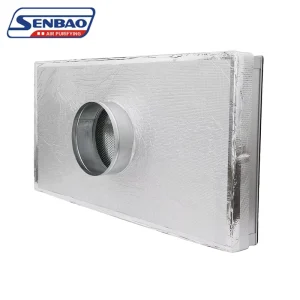 HVAC Air Outlet Terminal HEPA Filter with Collar Pre-Filter 0.3 μm Efficiency