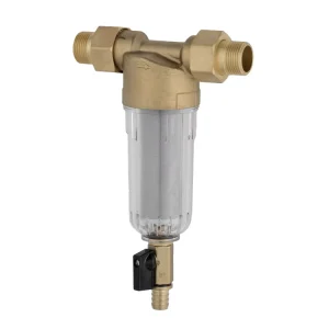 Handheld Copper Backwash Filter Water Purifier 1000GPD 40 Micron Eco friendly Large Flow Pre Filter for Whole House Household