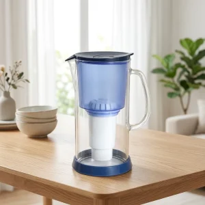 Healthy Drinking Alkaline Water Pitcher 3.3L Glass Stainless Steel Pure Activated Carbon Filter Household Use Water Filter
