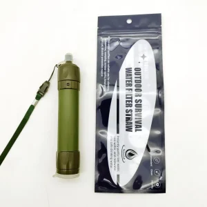 High-Capacity Portable Water Purifier Bottle Filter for Hiking, Camping, and Travel