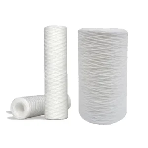 High Capacity for Well Water & Municipal Supply 5 Micron 10×4.5 String Wound Sediment Filter Cartridge