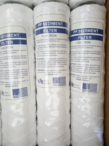High Dirt Holding PP Yarn Wound Sediment Filter Cartridge 5 Micron 10/40 Inch