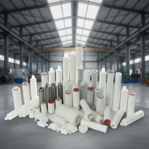 High Efficiency air In line Hydrophobic PTFE Membrane Filter element 0.01 Micron Gas Filter element Gas Filtration