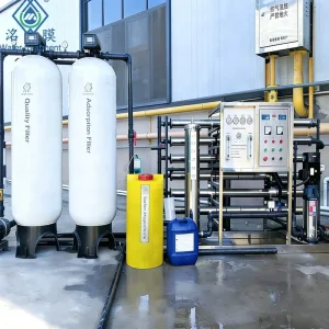 High Filtration Reverse Osmosis Water Purification System with PLC & Pump 1500L Hour Desalination Machine ISO9001 CE Certified