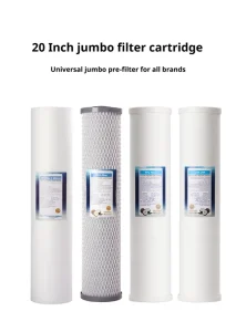 High Flow 20 Inch Big Blue Composite Filter Cartridge Multi stage Filtration Whole House Commercial Water Filter System 1 Year