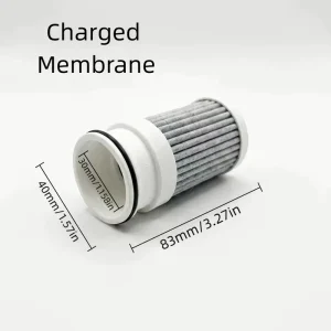 High Flow Charged Membrane Filter Cartridge With End Caps for Faucet Filter Retains Minerals Removes Bacteria Anti Clogging