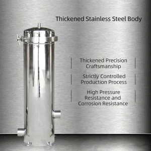 High Flow Industrial Liquid Filter Housing with Large Capacity Stainless Steel Micron Cartridge Security Filter Tank