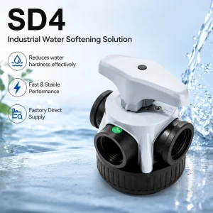 High Flow Manual Control Filter Valve 7000L Per Hour Water Treatment Valve with Full Ceramic Seal Structure
