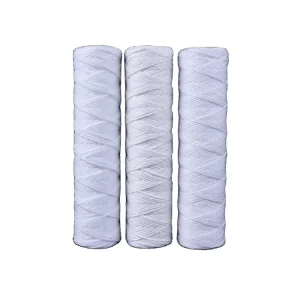 High Flow Rate PP Yarn String Wire Wound Water Filter Cartridge Filter for Home