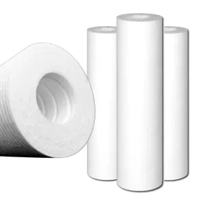 High Flow Rate Spun Filter 10 20 Micron 10 20 Inch Polypropylene Filter Cartridge for Ground Water Treatment