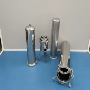 High Flow Stainless Steel 3/5-Cartridge Filter Vessel with Pump and Flange-Type Housing for Water Purification and Chemicals
