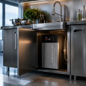High Flow Water Purification Machine Under Sink Electric for Kitchen Cafe Restaurant Desktop RO Water Purifier