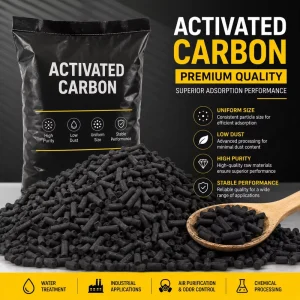 High Iodine Columnar Activated Carbon Pellets for Industrial Water Filter Gold Recovery and Odor Removal