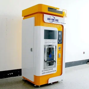 High Output 1600GPD Water Treatment Machinery Pure Water Vending Machine with 200L Square Tank