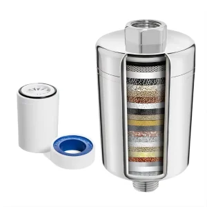 High Output ACF Vitamin Shower Filter Heavy Duty for Shower Chlorine Removal for Skin Hair Soft Hard Water