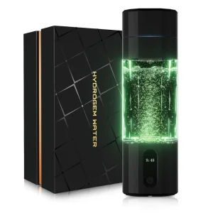 High Pbb 10000 Ppb H3o Hydrogen Water Maker 208ml LED Display Usb Charging Hydrogen Water Generator Bottle