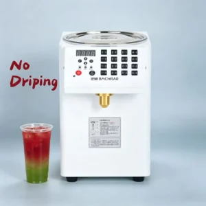 High Precision 16 Keys Automatic Motor Fructose Syrup Dispenser Pump 8.5L Commercial Use Bakery Bubble Tea Equipment