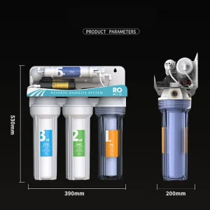 High Precision 5 Stage RO Purifier Reverse Osmosis System For Household Kitchen Sink Tap Water Filter