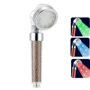 High Pressure Ionic Handheld Shower Head LED Lighting Shower Head Handheld Spray Shower Heads Plastic Water Filter