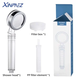 High Pressure Shower Head Filter With Clear and Vitamin C Handheld Showerhead for Bathroom