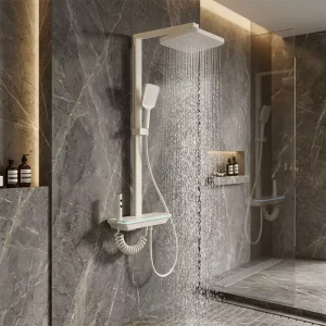 High Pressure Water Saving Bathroom Accessories Rainfall Handheld Luxury Rain Shower Head