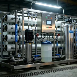 High-Purity Double RO System for Boiler and Industrial Applications